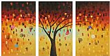 Landscape Canvas Paintings - Tree's Dreams